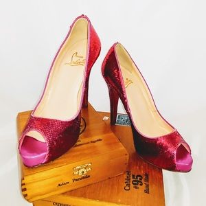 Pink crystal Christian Louboutin
